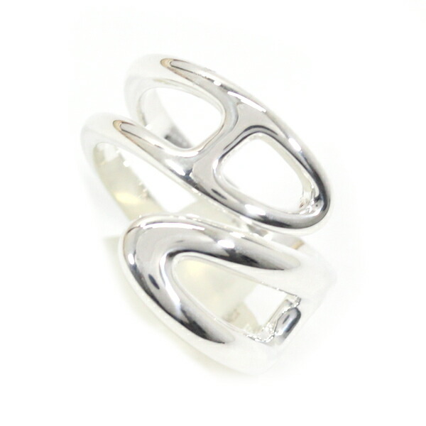 楽天市場】HERMES エルメス シェーヌダンクル パンクリング ダブル