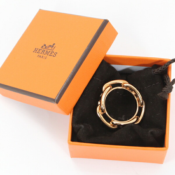 楽天市場】エルメス スカーフリング 90 シェーヌ・ダンクル・トレッセ