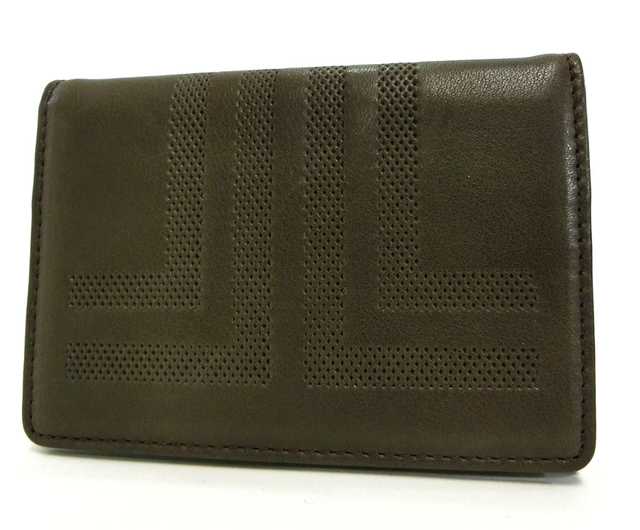 Lanvin Collection ランバン コレクション 本革レザー 名刺入れ ビジネスカードケース ダークブラウン おしゃれ 高級 プレゼント 新社会人 メンズ小物 未使用品 送料無料 19 A038 最安値