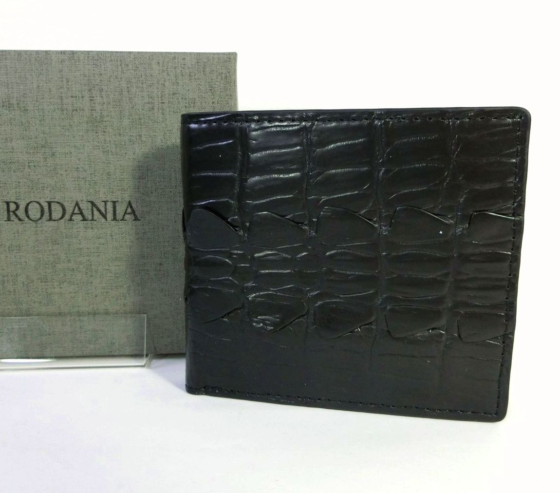 【未使用級】ロダニア 2つ折り財布 クロコダイル ブラック エキゾチックレザー 楽天市場】ポイント10倍セール RODANIA ロダニア クロコダイル