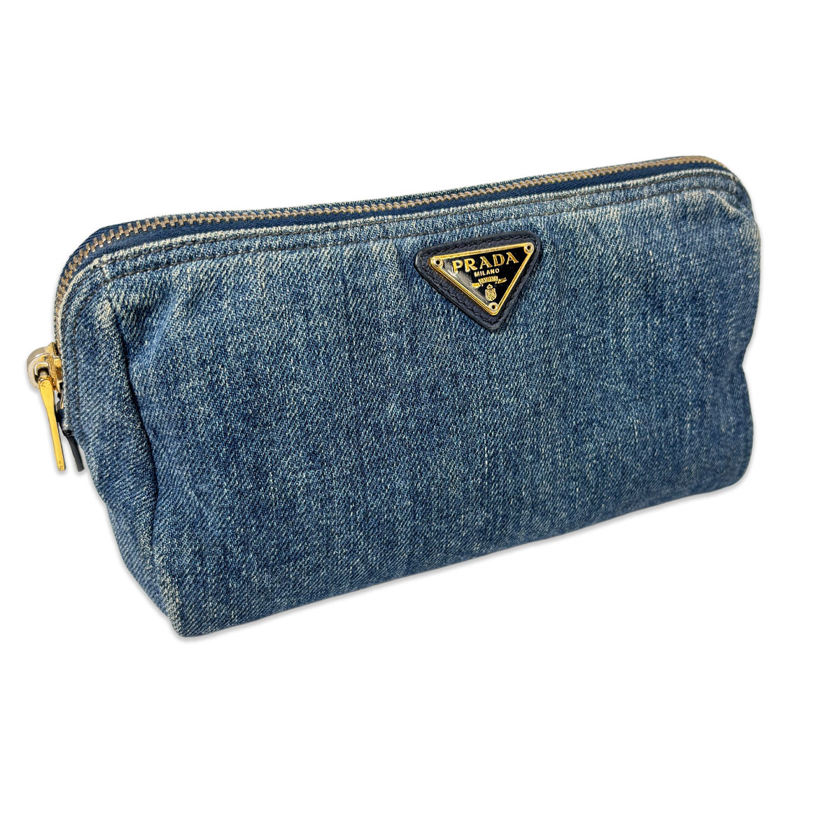 楽天市場】【未使用品】PRADA プラダ ポーチ DENIM デニム 化粧ポーチ