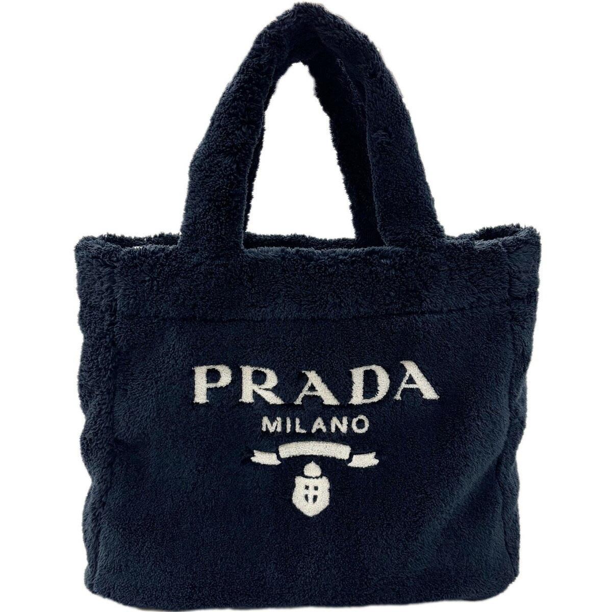 楽天市場】プラダ テリー トートバッグ プラダ パイル 1BG130 ホワイト