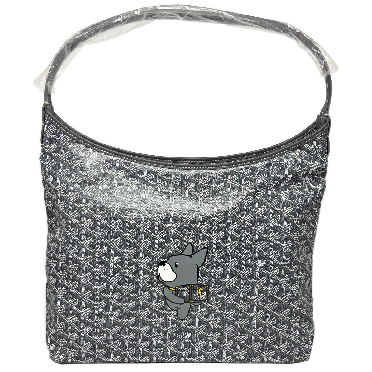 GOYARD ゴヤール ボエム ホーボーバッグ ショルダーバッグ ワンショルダー コーティングキャンバス レザー ホワイト 白 グレー ポーチ欠品 GOYARD（ゴヤール） ボエム ホーボーバッグ ショルダーバッグ ワン