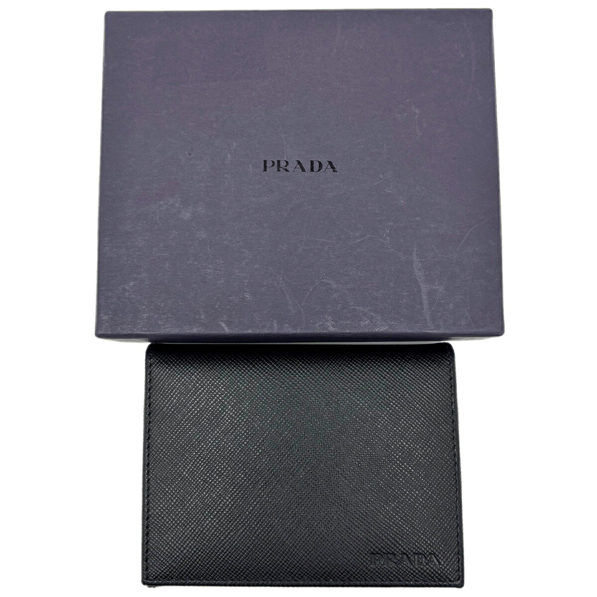 【中古】 プラダ PRADA カードケース サフィアーノ レザー ブラック メンズ レディース｜ブランドショップキング 15,048円