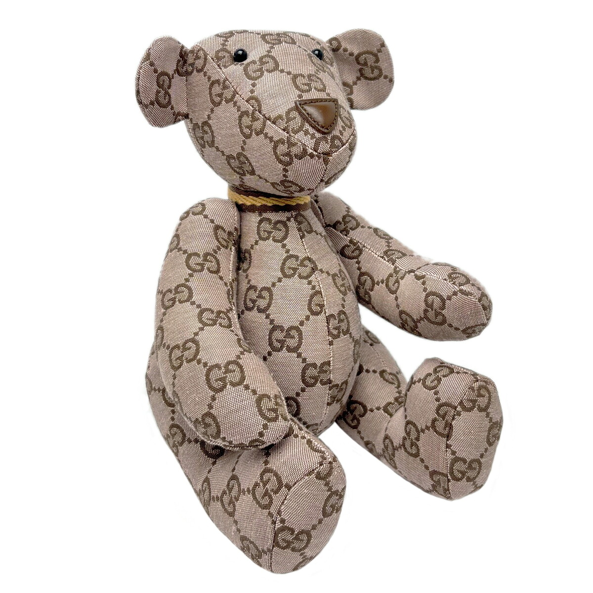 【中古】 グッチ テディベア ピンク GGキャンバス ぬいぐるみ くま 男女兼用|ブランドショップキング