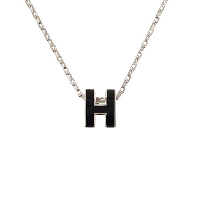 【HERMES】エルメス　H型ワイヤーネック　(黒・シルバー) 楽天市場】エルメス HERMES H チャーム ポップアッシュ ポップH