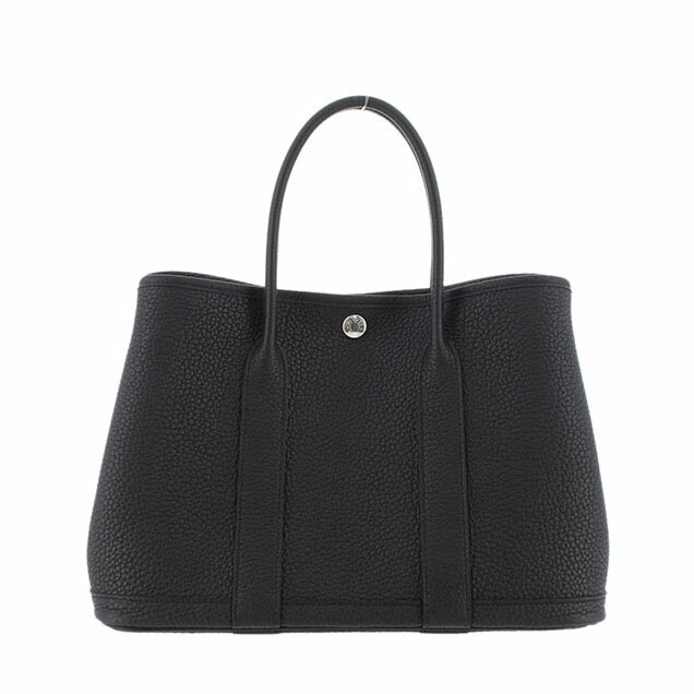 エルメス HERMES 苑地寄りあいTPM ハンドバック ネゴンダ 黒 黒いこと しろがね色金具 G目じるし 新品 御徒面子