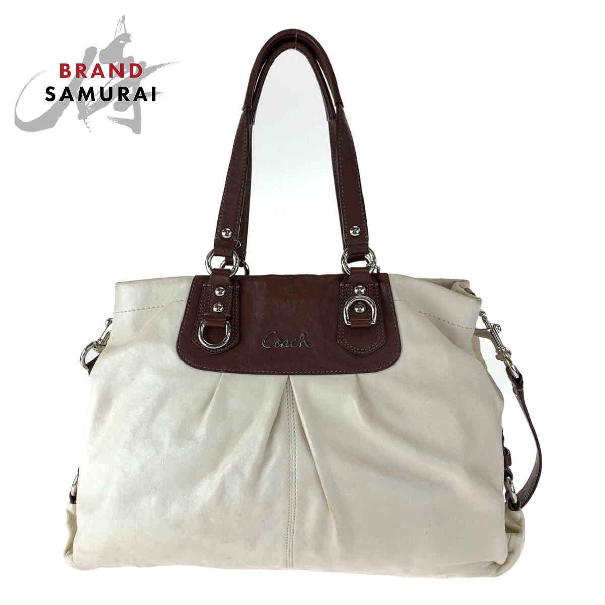 【美品】Coach コーチ2way ハンドバッグ アシュリー　ベージュ 楽天市場】コーチ 2way ハンドバッグ F20342 アシュレイ