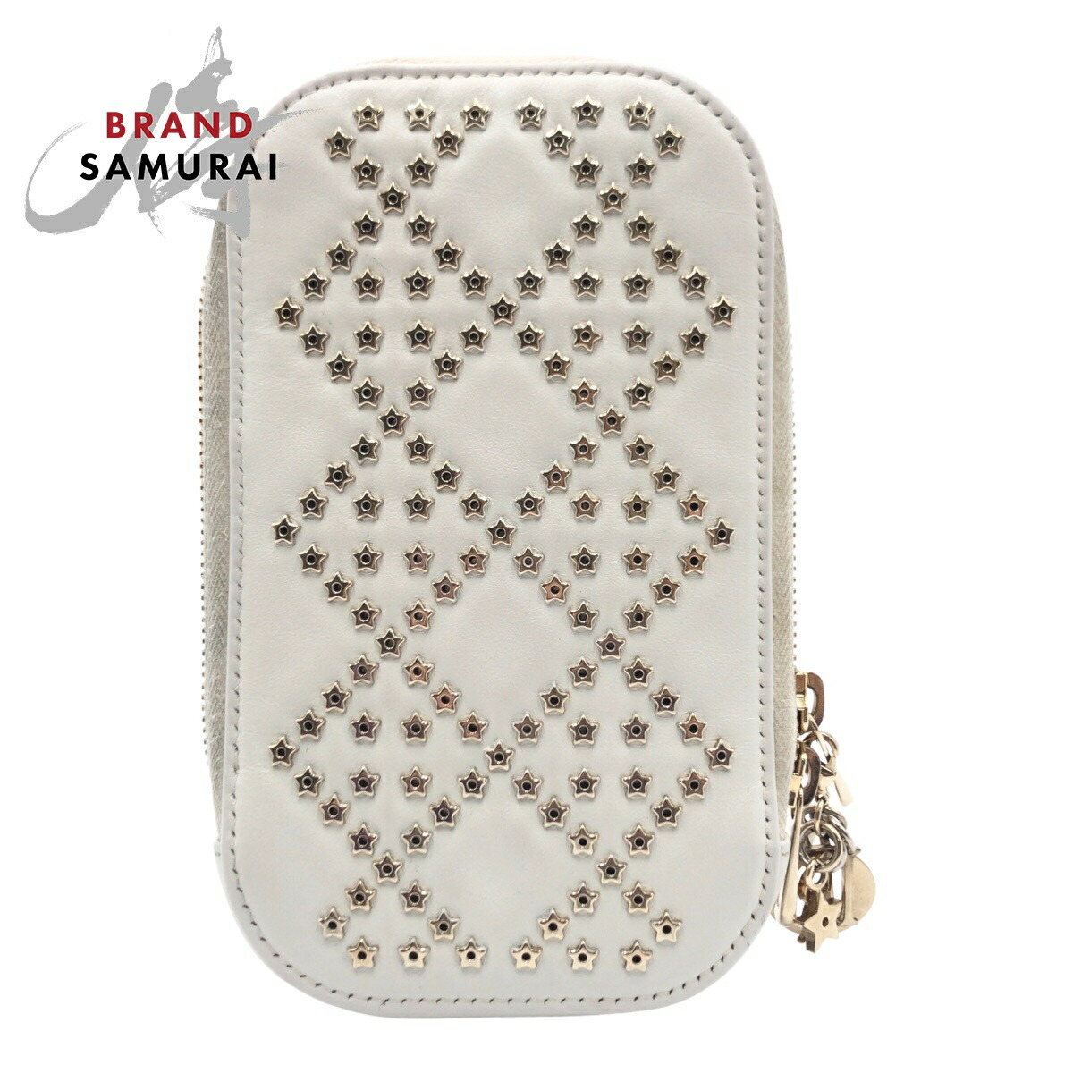 ディオール フォンホルダー ポーチ 現行品 ホワイト スマホ ショルダーバッグ ディオール フォンホルダー ポーチ 現行品 ホワイト スマホ