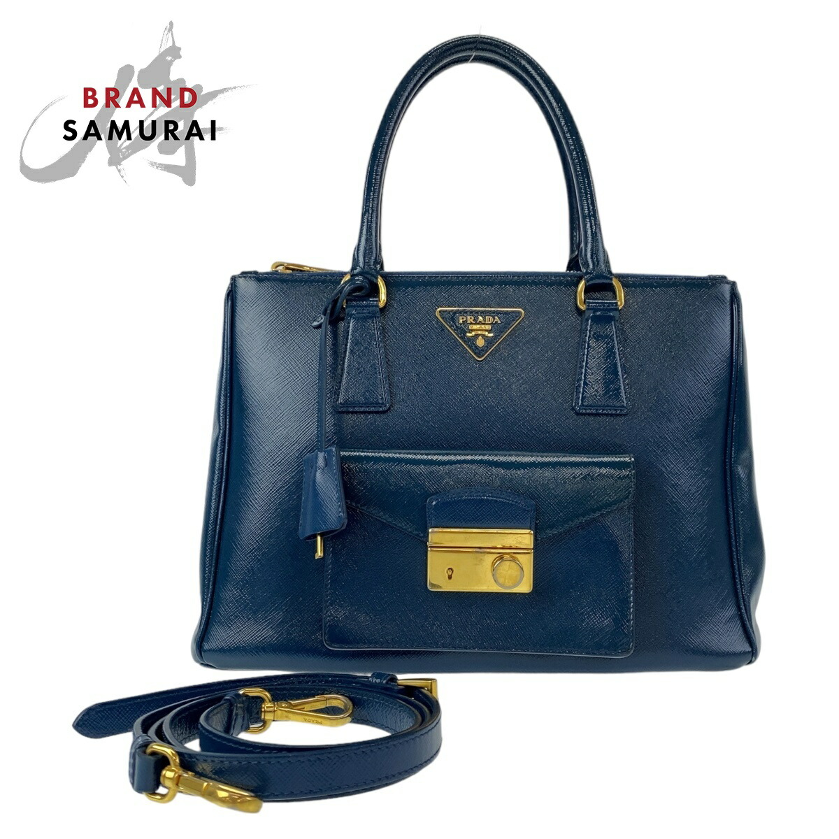 PRADA★ゴールド ロゴ サフィアーノ ドゥブレ ミディアム トート 楽天市場】美品 PRADA プラダ プロムナード パテント