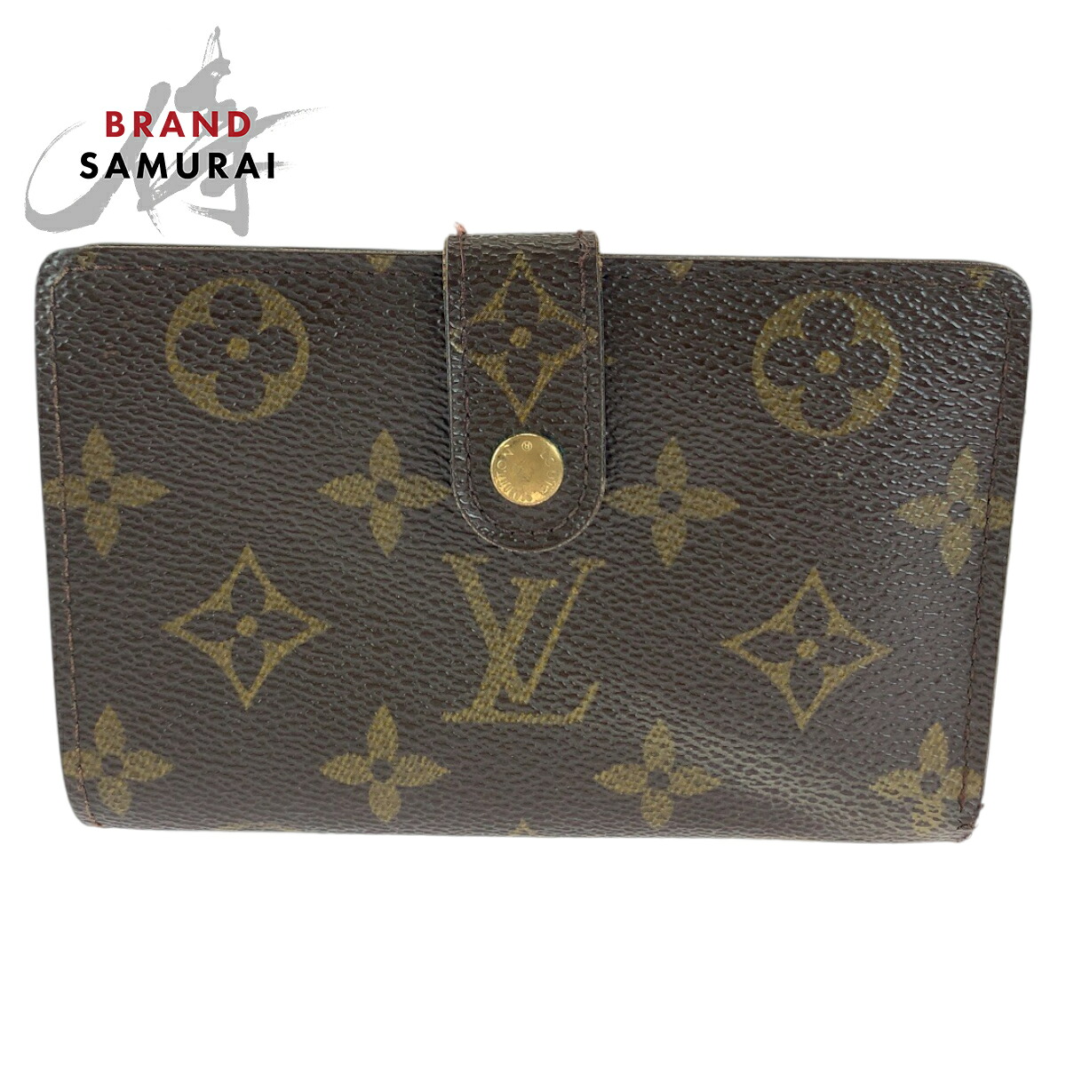 LOUIS VUITTON ルイヴィトン モノグラム ポルトフォイユ ヴィエノワ 赤銅色 ゴールド金具 PVC M61674 折紙入れ コンパクトウォレット レディース 506424 【中古】