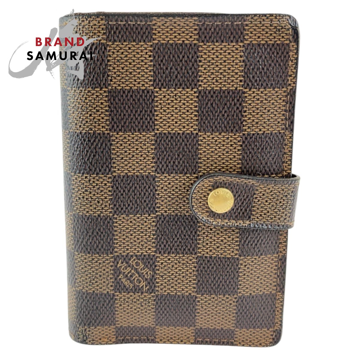 LOUIS VUITTON ルイヴィトン ダミエ エベヌ ポルトフォイユ ヴィエノワ ブラウン ゴールド金具 PVC N61674 がま口 折財布 コンパクトウォレット レディース 506393 【中古】