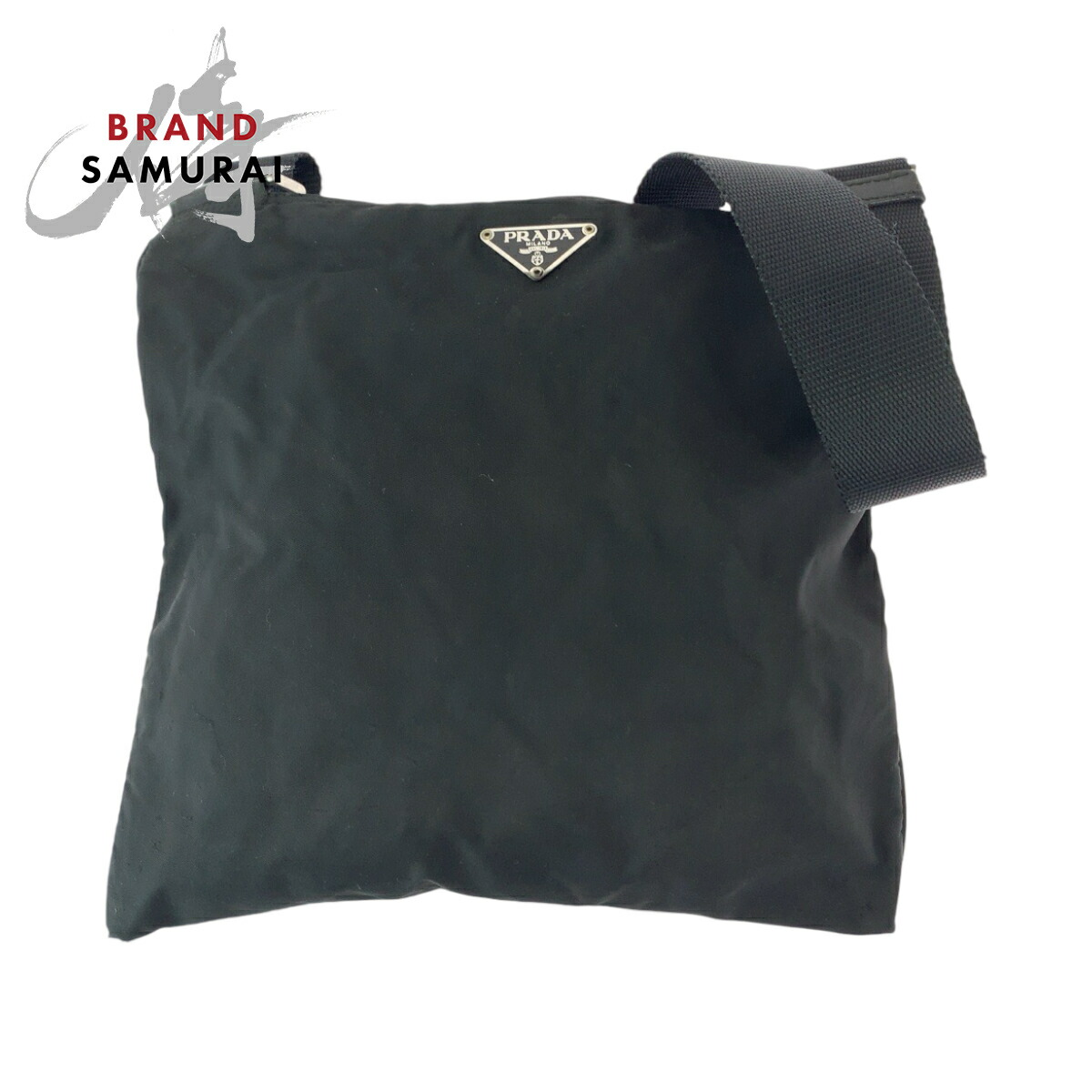 【美品】プラダ サコッシュ 三角ロゴ ナイロン 黒 ✨美品✨プラダ ショルダーバッグ サコッシュ 三角ロゴ ブラック