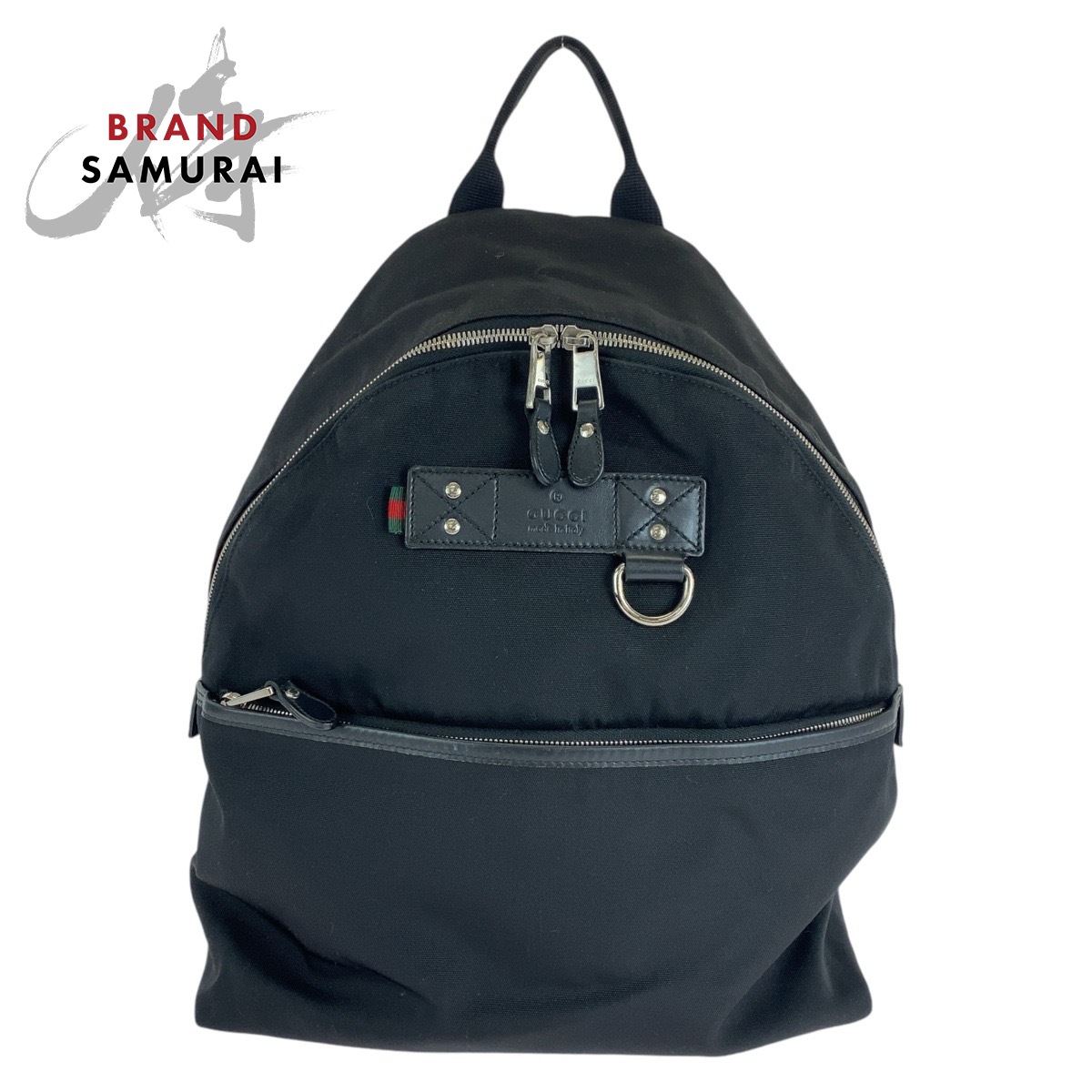 プラダ PRADA リュック テスート ナイロン ブラック 三角プレート 美品 プラダ PRADA リュック テスート ナイロン ブラック 三角