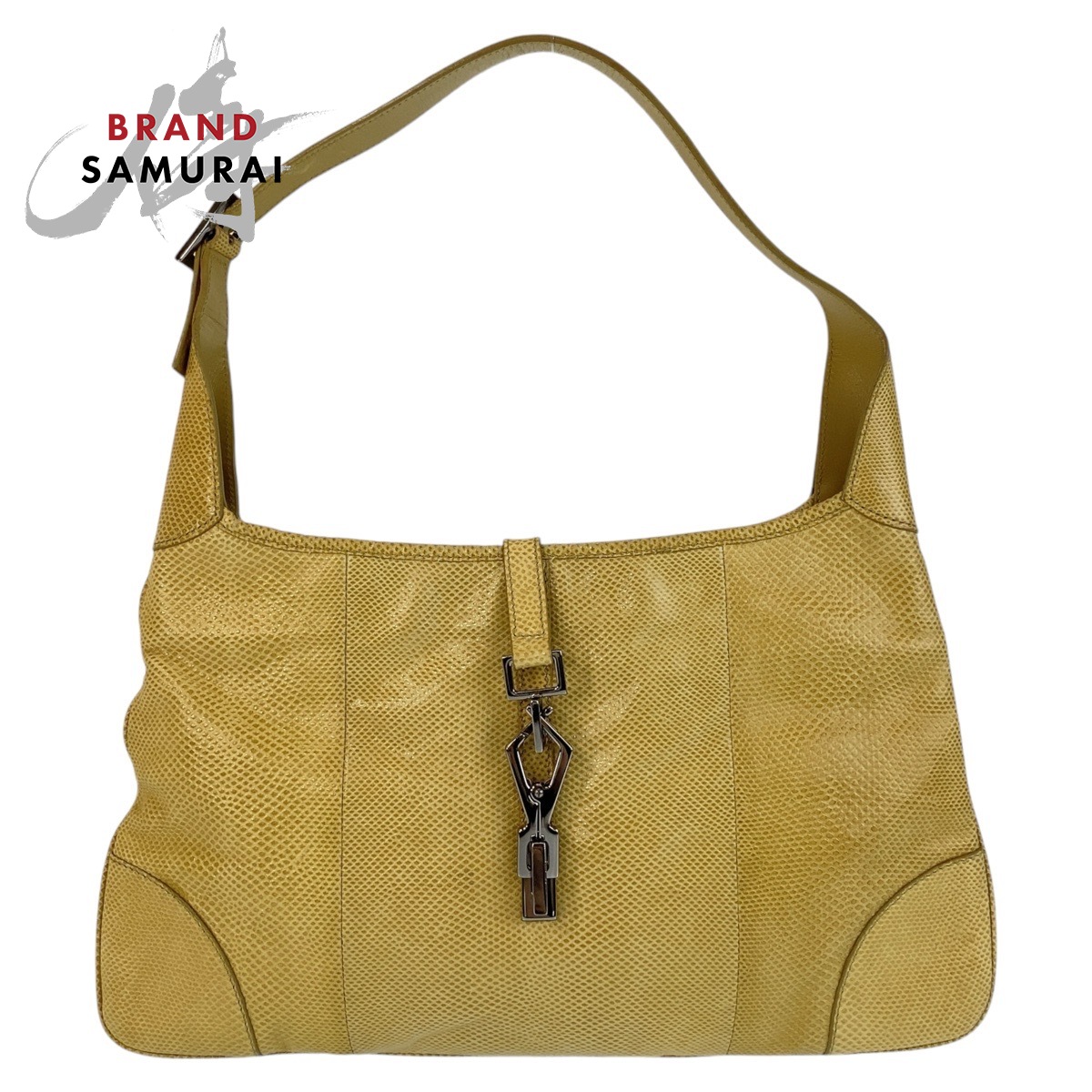 GUCCI グッチジャッキー　パイソンカーフ　ワンショルダー美品 0207518-1.jpg