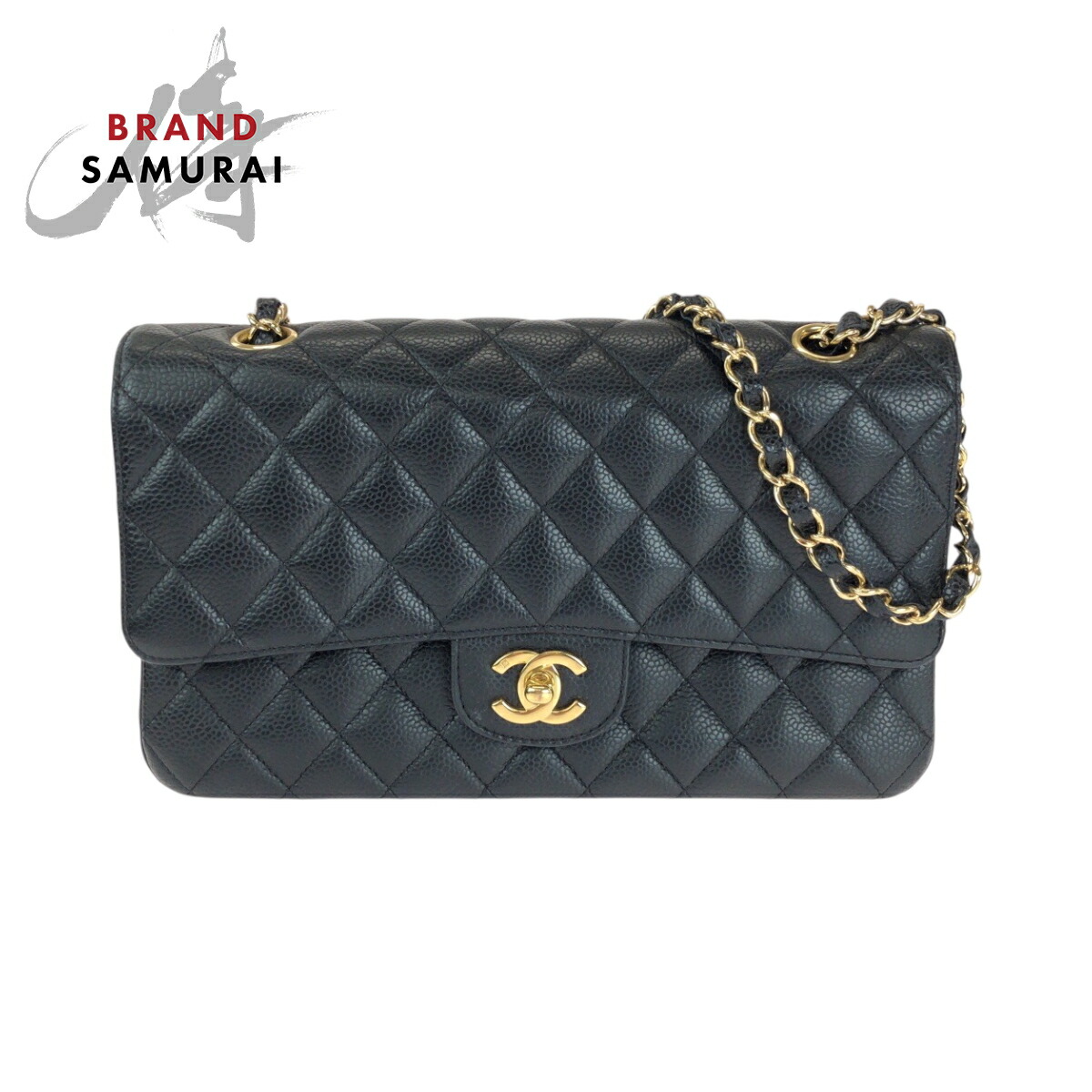 【希少 美品】 シャネル 15PROMAX マトラッセ キャビアスキン チェーン 20-160-3-01r.jpg