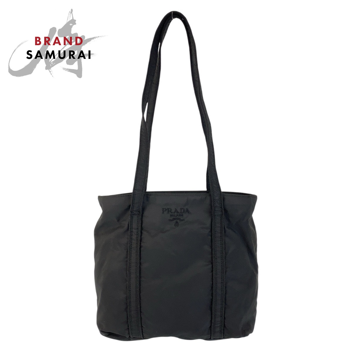 【極上美品・Gカード付き✨】プラダ トートバッグ 肩掛け テスートナイロン 黒 PRADA トートバッグ 肩掛け トライアングルロゴ キャンバス A4収納可能