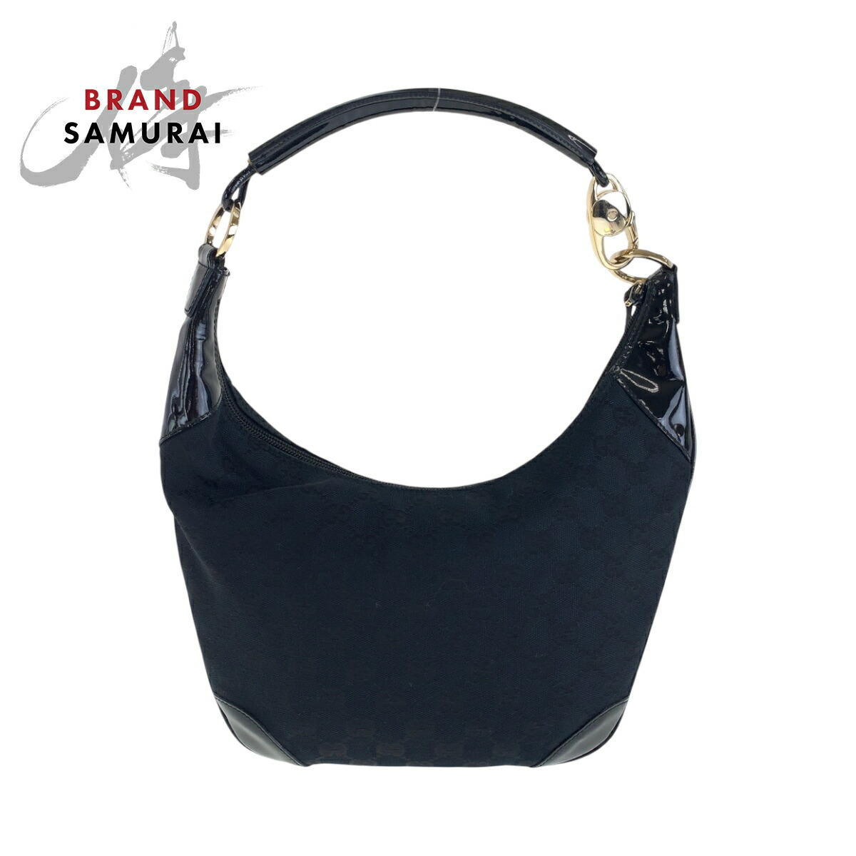 最終お値下げ美品ビンテージグッチ GUCCI ハンドバッグGG ロゴ 黒エナメル 楽天市場】GUCCI グッチ バッグ ロゴエンボス エナメル ハンド ワン