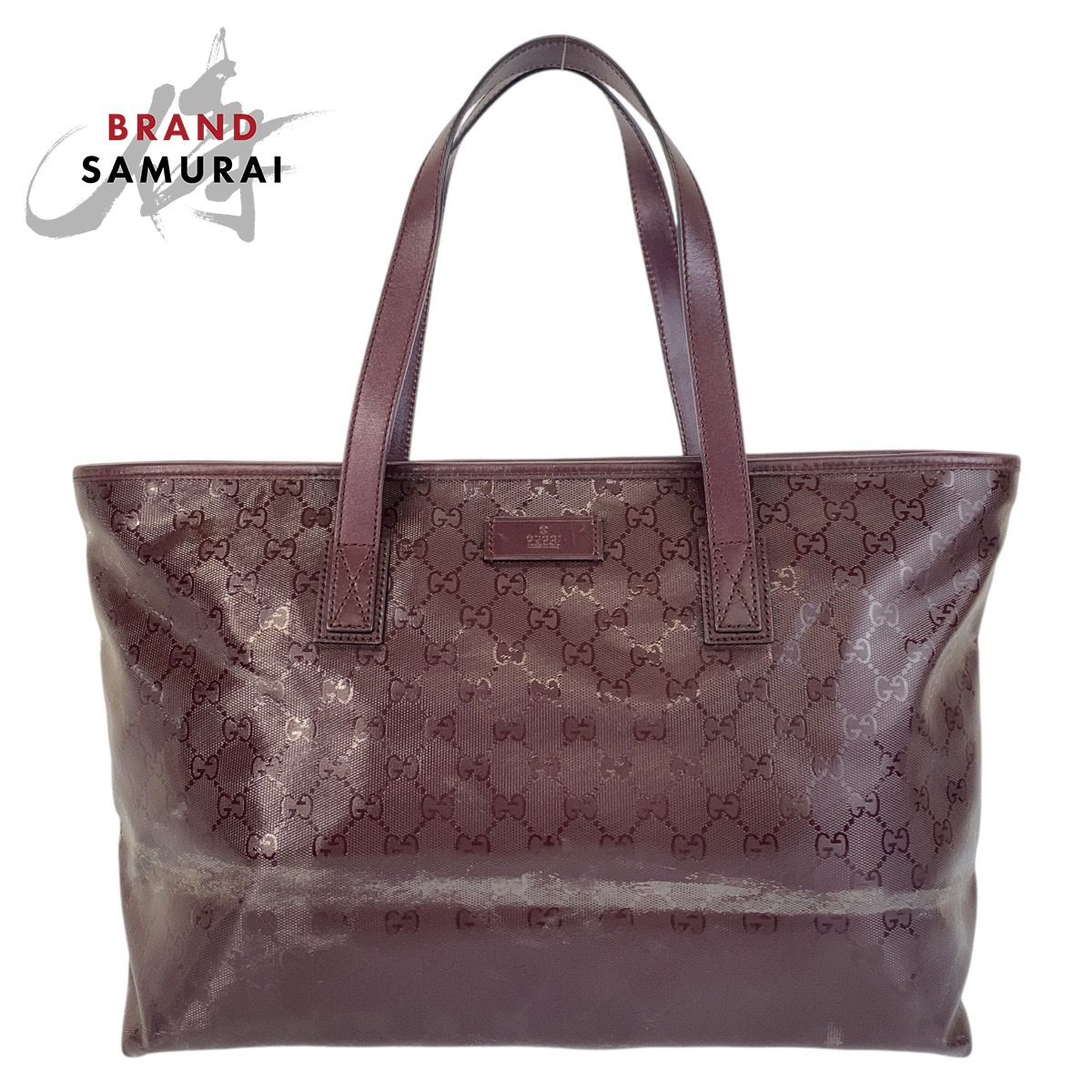 GUCCI グッチ GGインプリメ パープル ワインレッド PVC 211137 GUCCI グッチ GGインプリメ パープル ワインレッド PVC 211137