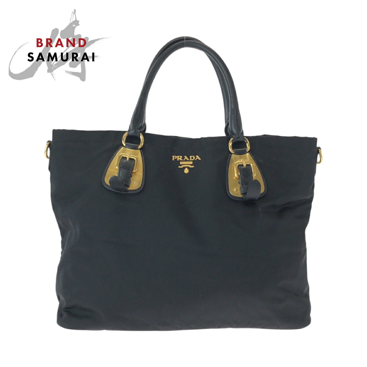 PRADA プラダ ナイロン トートバッグ 黒 ギャラ付き【BKAH3031】 PRADA