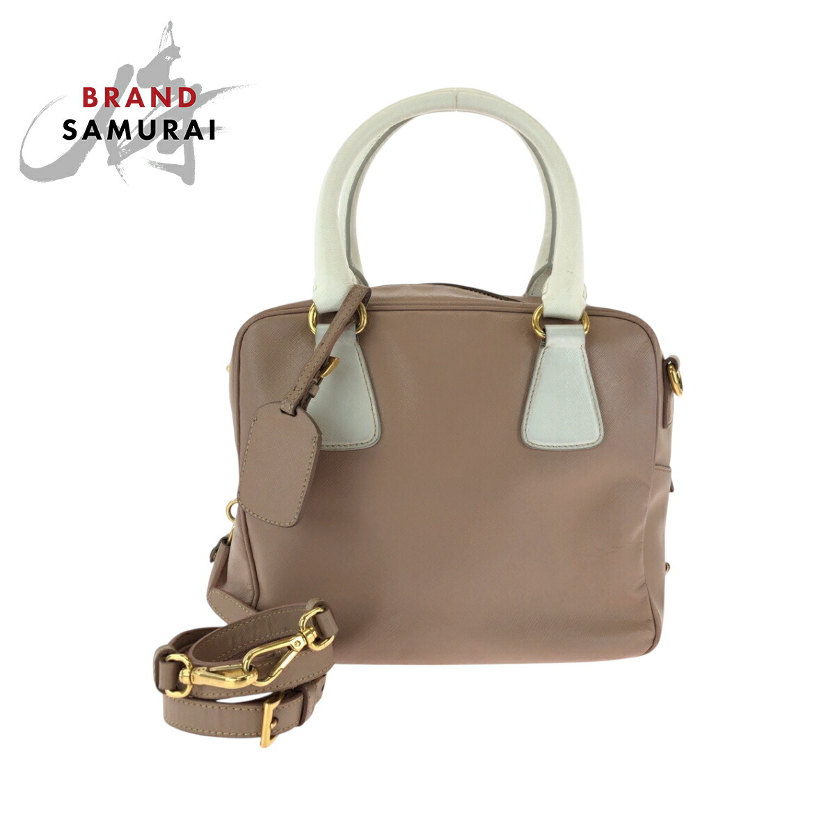 s70【美品】保存袋付　プラダ　三角ロゴ　プロムナード　サフィアーノ　2way 楽天市場】【美品】プラダ 【PRADA】 プロムナードバッグ サフィアーノ