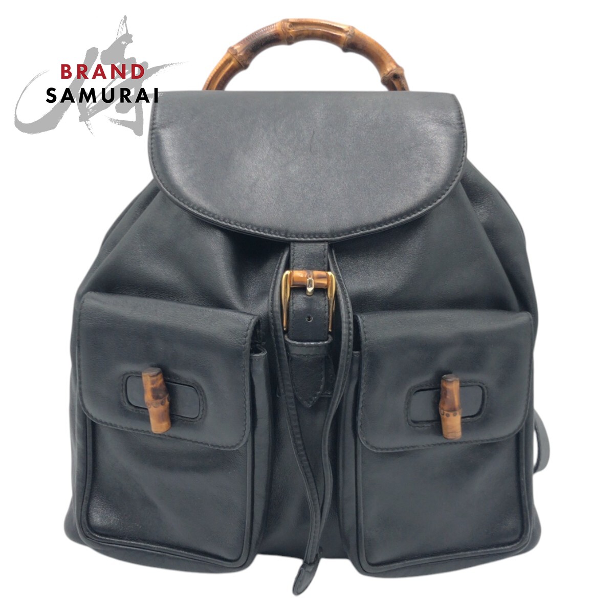 グッチ バンブー リュック バックパック レザー リュックサック 巾着 ブラック 楽天市場】中古 グッチ バンブー リュック バックパック 003