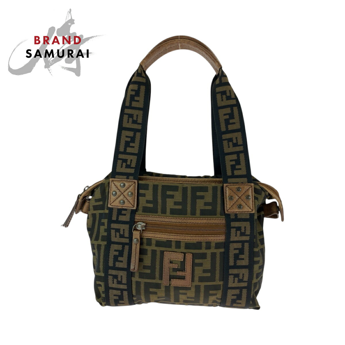 FENDIフェンディ ハンドバッグ ズッカ マンマバケット ブラウン FENDI / フェンディ | ズッカ マンマバケットショルダーバッグ