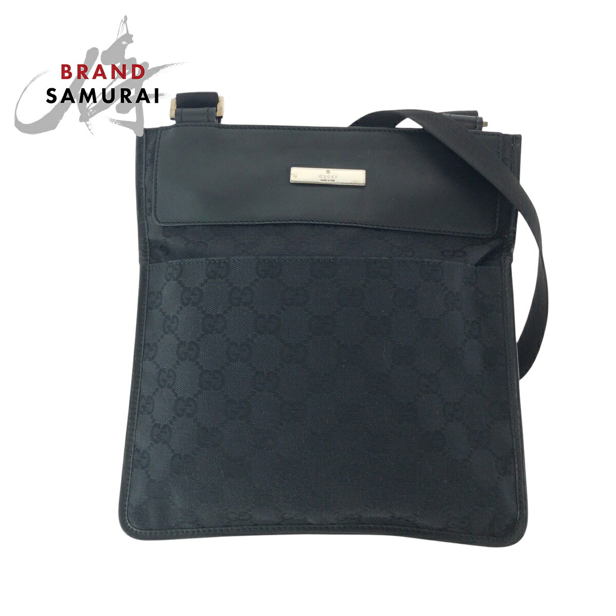 【ゆうた】 GUCCI グッチ　ショルダーバック　サコッシュ　ブラック 楽天市場】GUCCI グッチ GGナイロン ショルダーバッグ