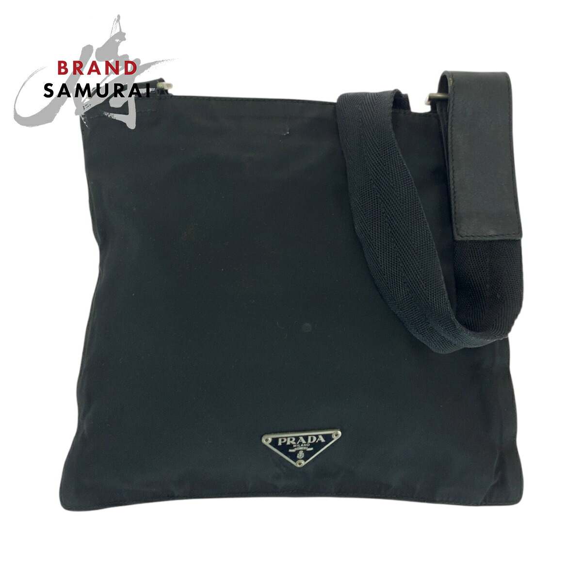 正規品 PRADA プラダ テスート ショルダーバッグ 楽天市場】美品 PRADA プラダ テスート 三角ロゴプレート ブラック 黒