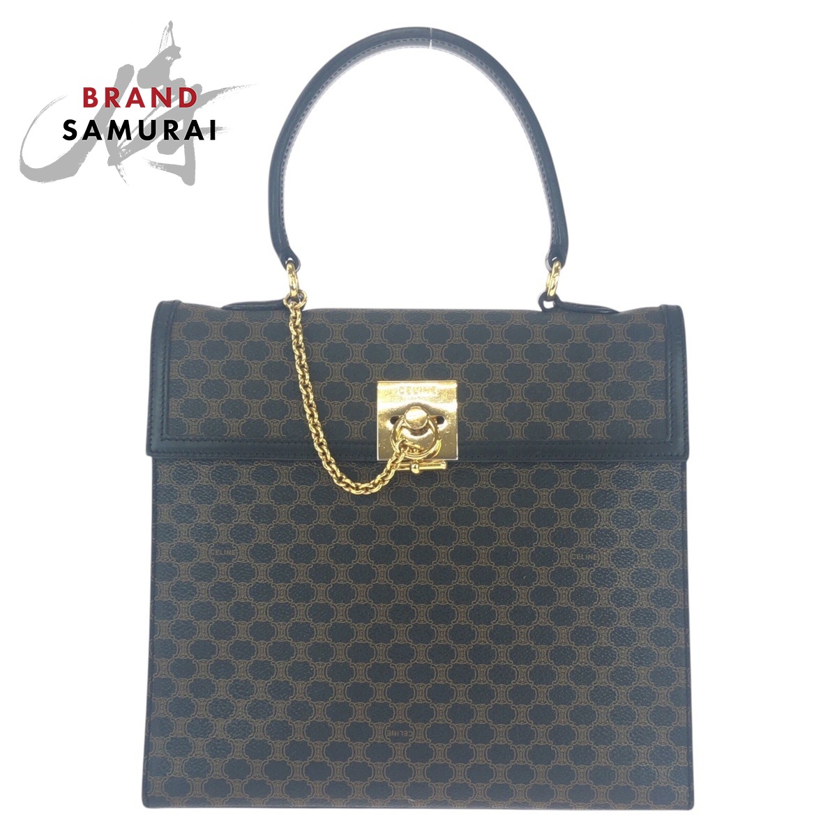 楽天市場】美品 セリーヌ ヴィンテージ ハーフムーン Cマカダム柄