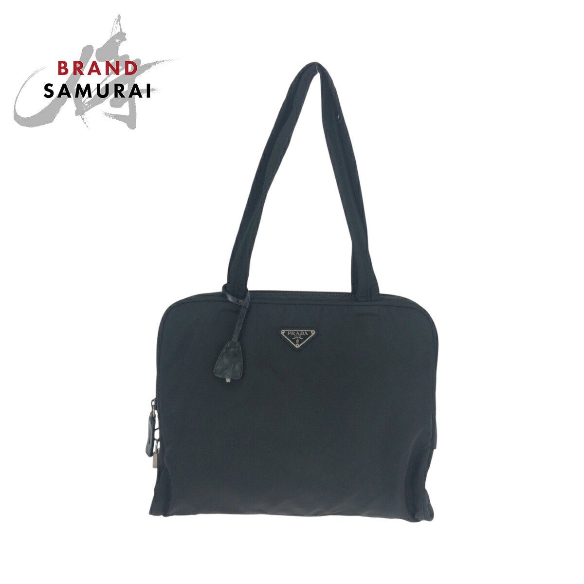 PRADA プラダ ナイロン ハンドバッグ テスート 三角プレート 良品 PRADA プラダ 三角ロゴ プレート ナイロン テスート ミニ