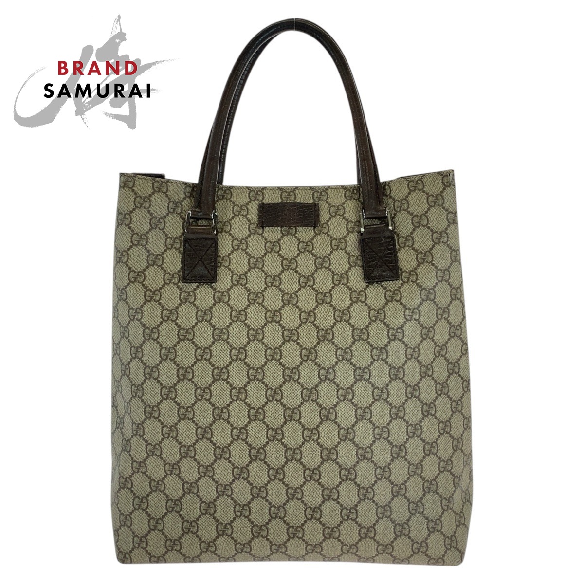 GUCCI グッチ ベージュ ブラウン GGスプリームキャンバス /レザー 131220 トートバッグ ショルダーバッグ レディース 506417 【中古】