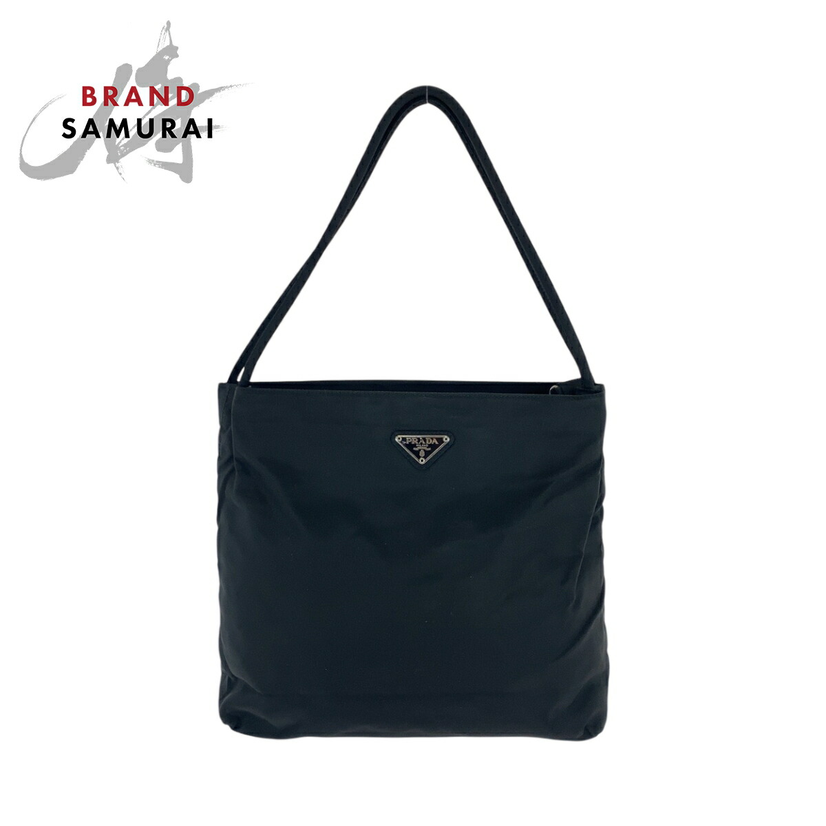 楽天市場】美品 PRADA プラダ テスート 三角ロゴプレート プラ