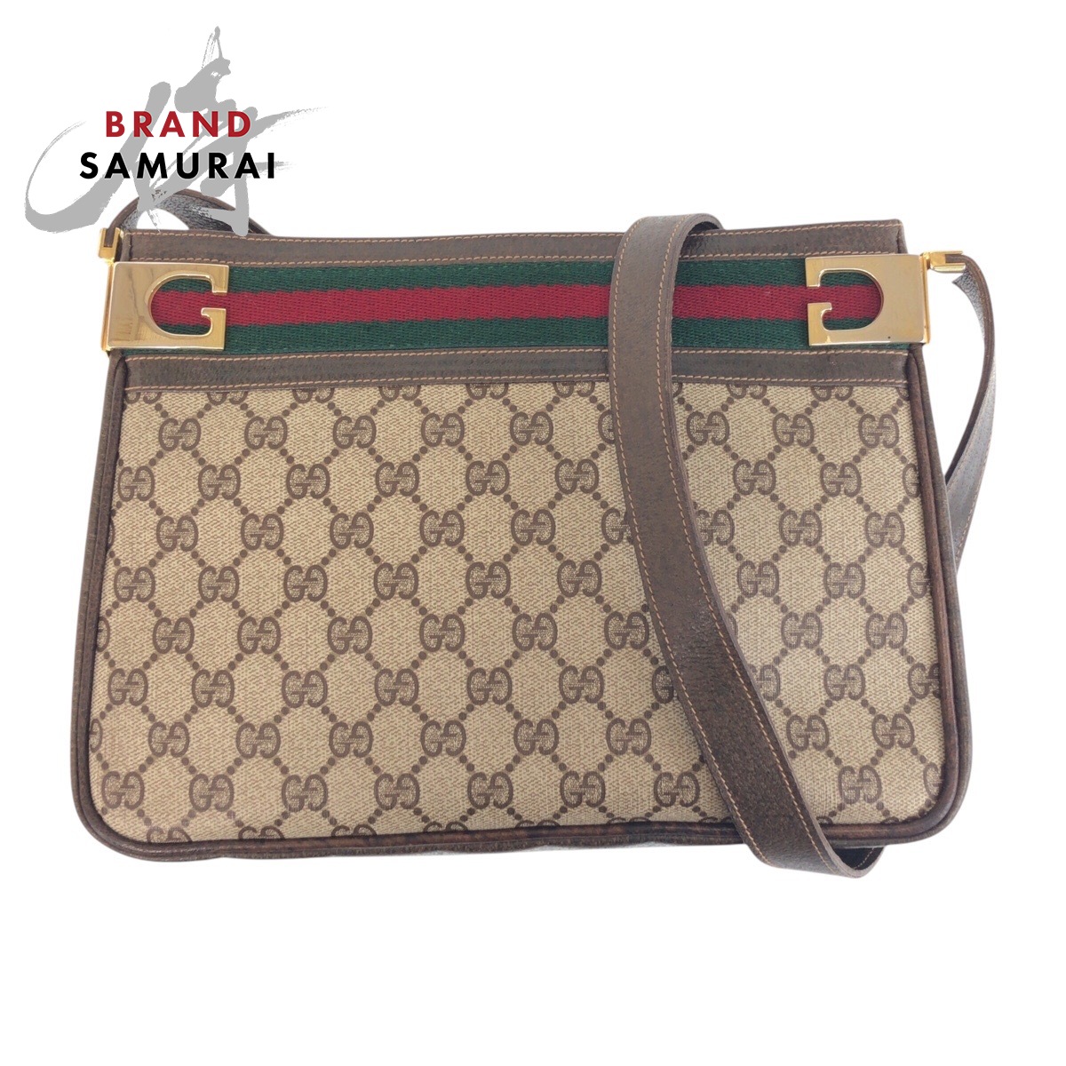 GUCCI グッチ シェリーライン GGスプリーム ショルダーバッグ GUCCI グッチ 斜め掛けショルダーバッグ シェリーライン GG