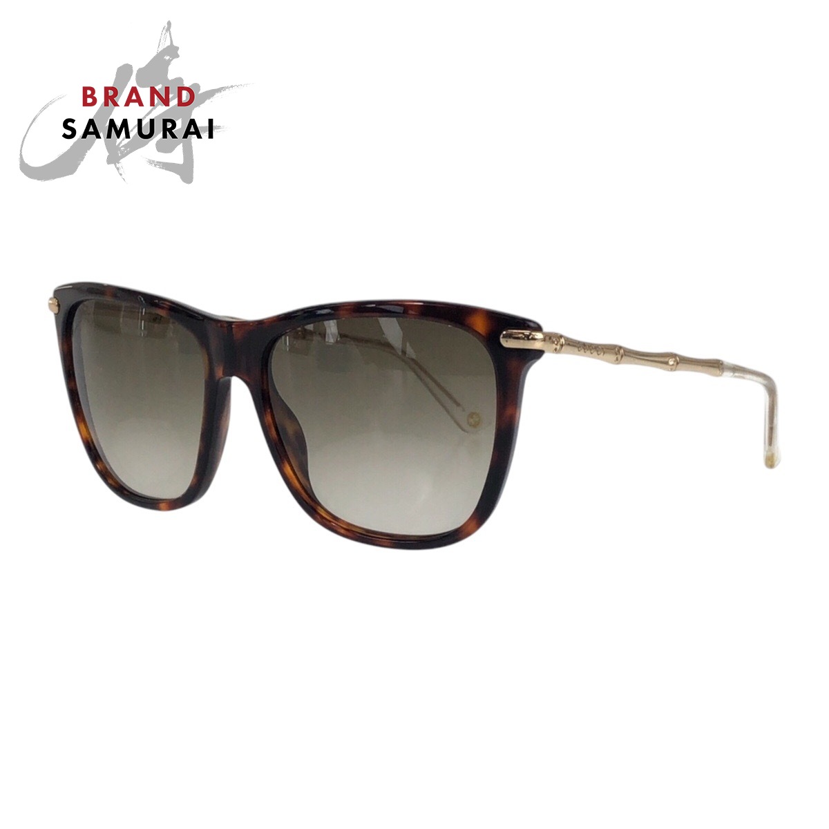 GUCCI グッチ ブラウン ゴールド メタル /プラスチック 11A3F3M サングラス 男女兼用 ウェリントン メンズ 506458 【中古】｜BRAND SAMURAI 10,242円