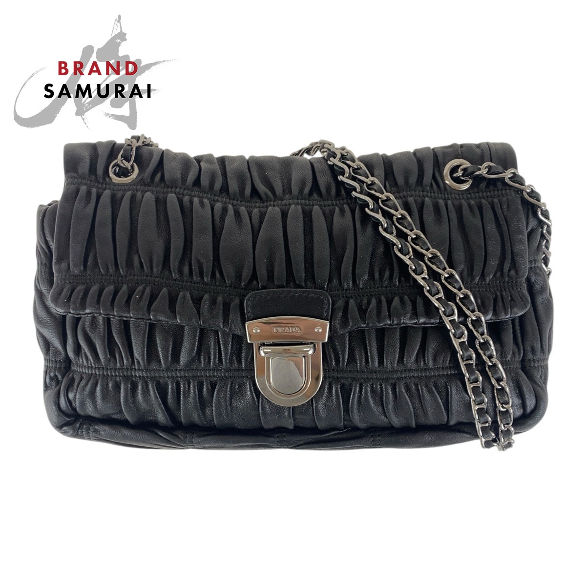 PRADA プラダ トートバッグ チェーン ショルダーバッグ ミニ 黒 楽天市場】【未使用品】 プラダ ショルダーバッグ スモール