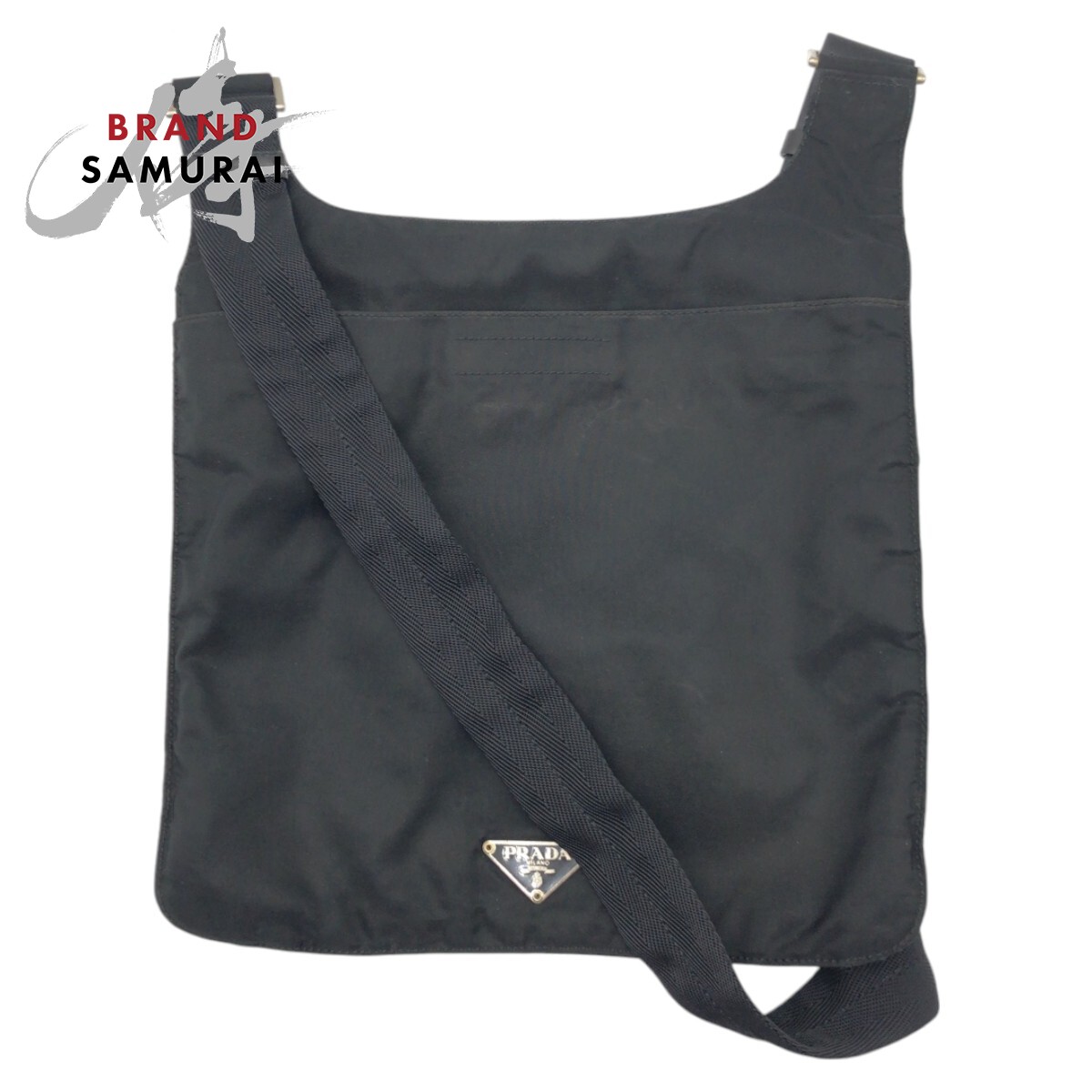 【美品】プラダ サコッシュ 三角ロゴ ナイロン 黒 極美品☆PRADA プラダ ショルダーバッグ 三角ロゴ ナイロン