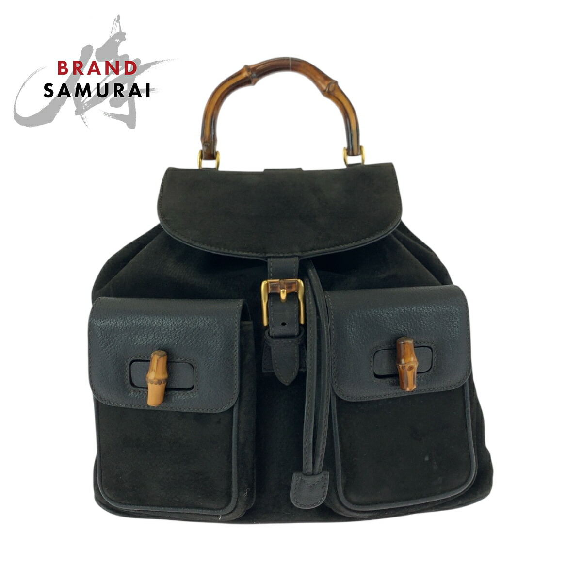 楽天市場】GUCCI グッチ バンブー ブラック 黒 ブラウン ゴールド金具