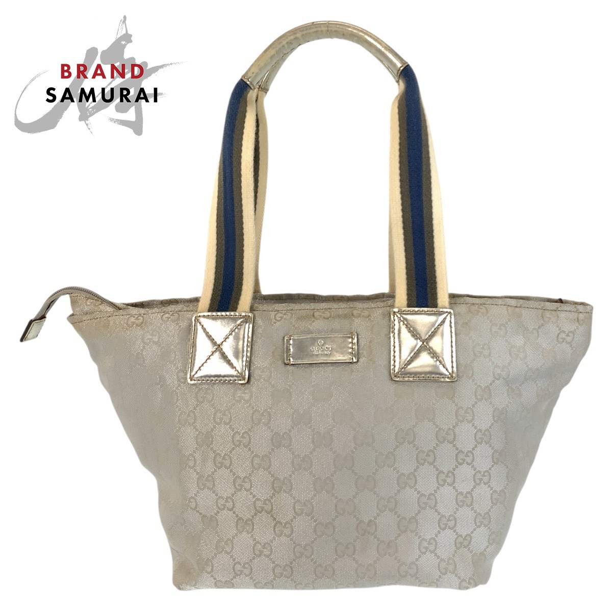 GUCCI グッチ シェリーライン シルバー GGキャンバス 131230 トートバッグ ショルダーバッグ レディース 506640 【中古】