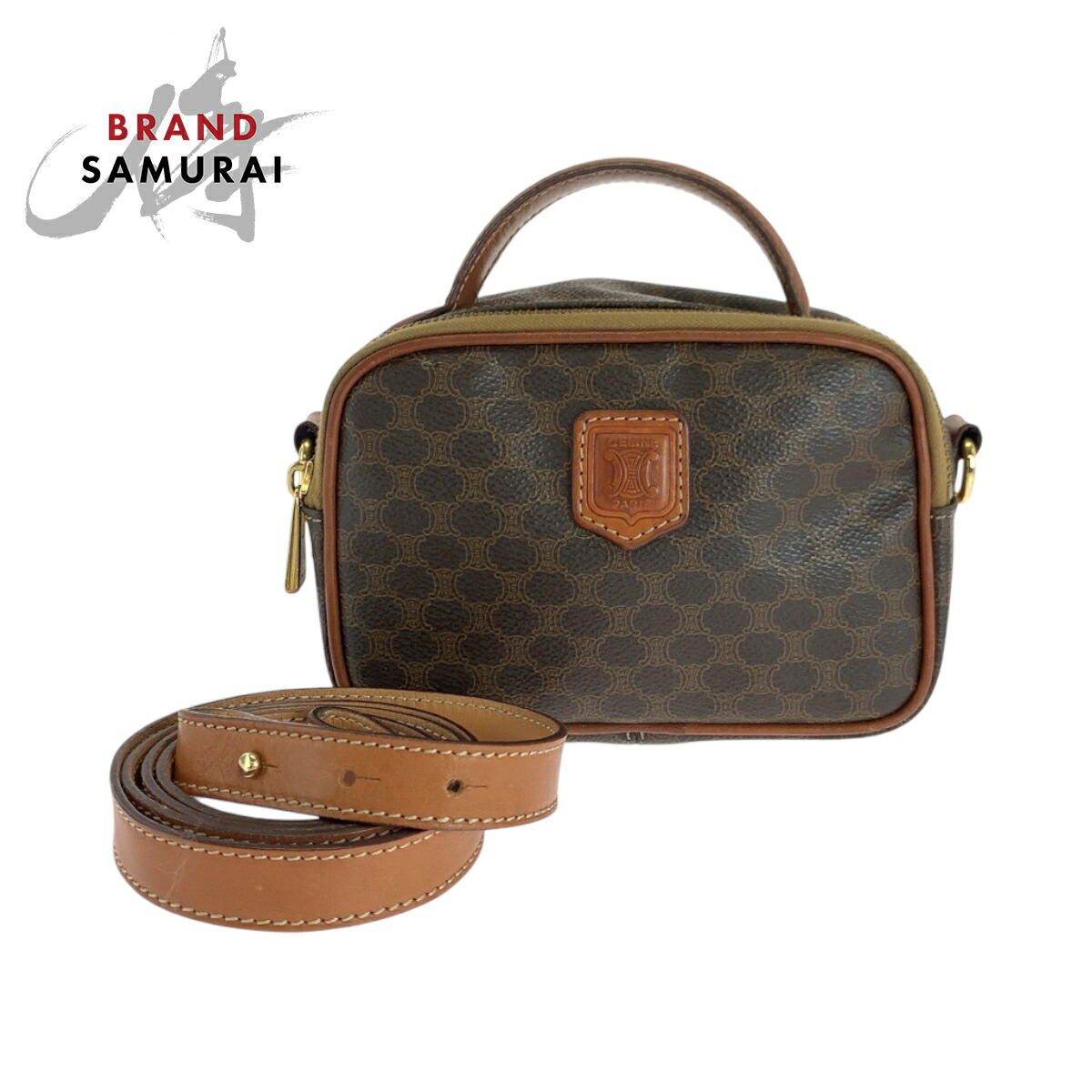 楽天市場】【バッグ】CELINE セリーヌ マカダム柄 ハンドバッグ