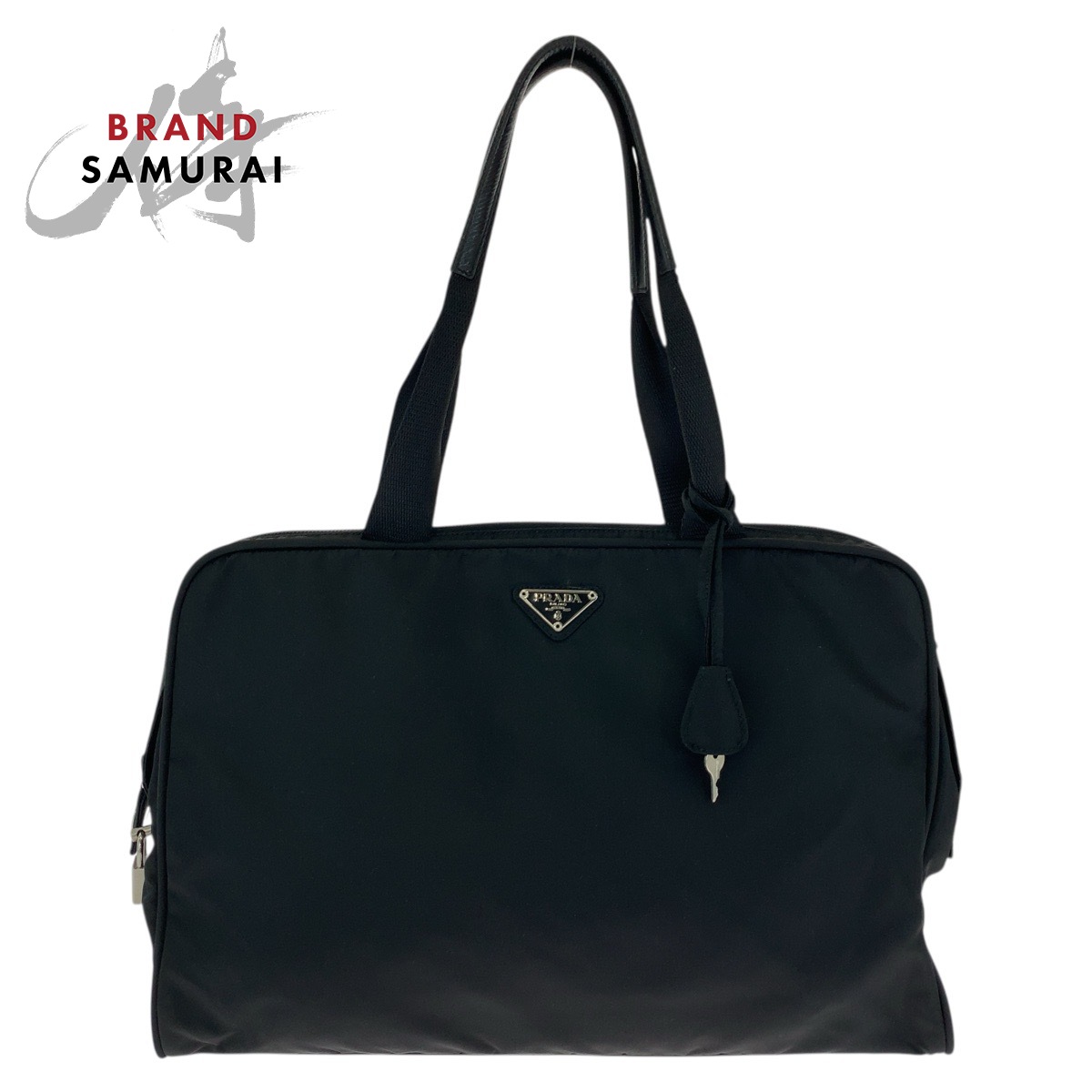 楽天市場】美品 PRADA プラダ テスート 三角ロゴプレート プラ