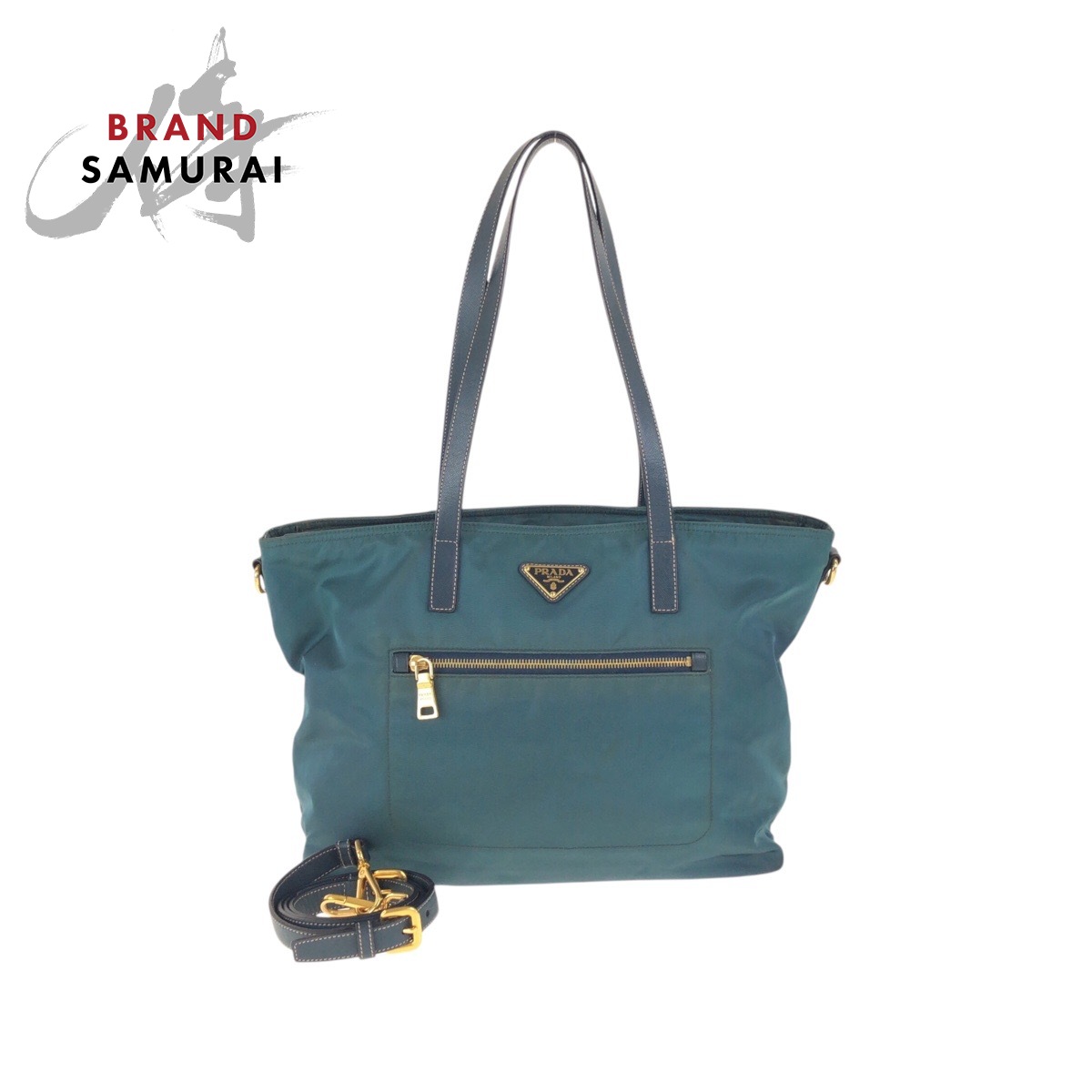 楽天市場】プラダ PRADA トートバッグ B8484 ポコノ グリーン