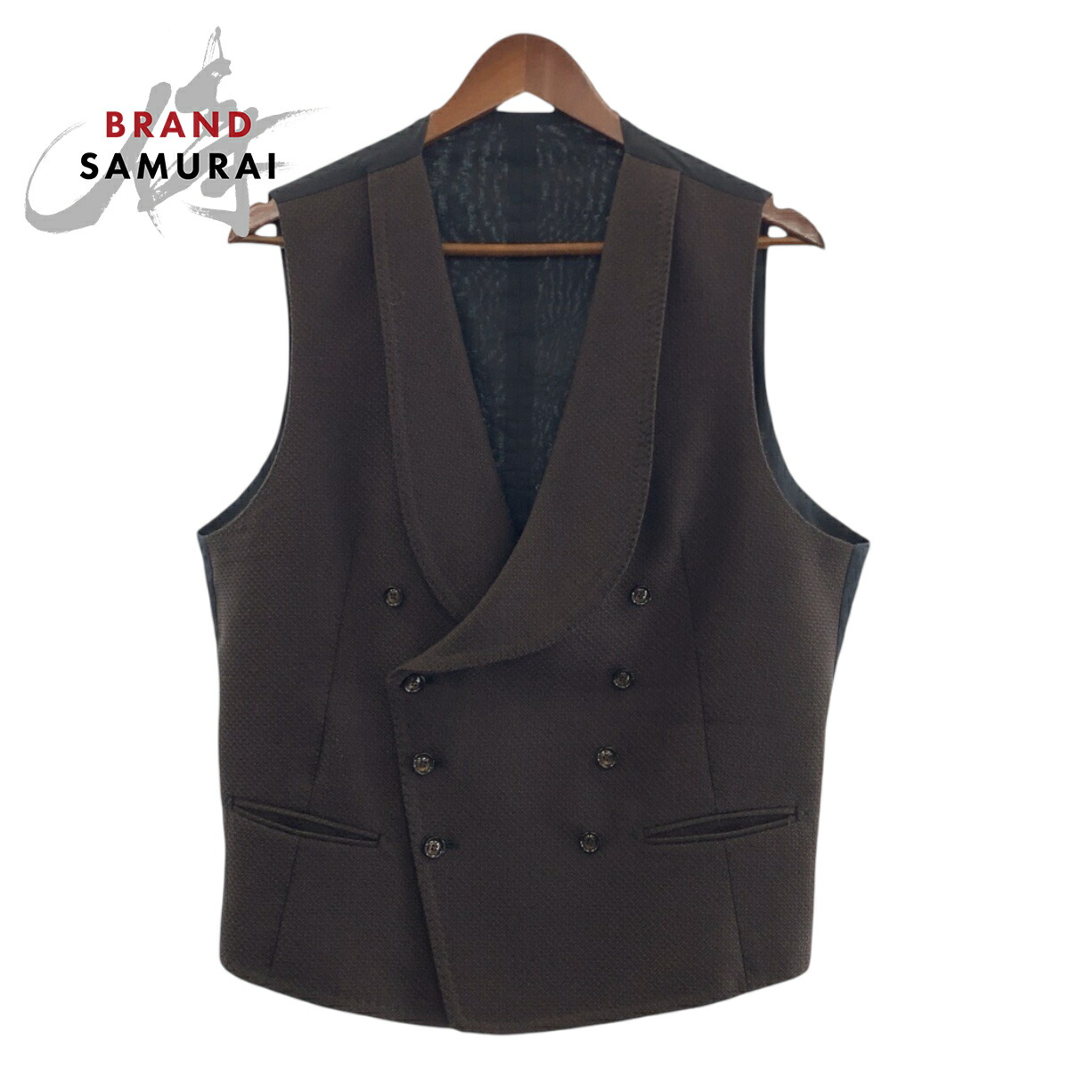 極美品 タリアトーレ ジレ ベスト ベロア ブラック 404163-1_wm.jpg