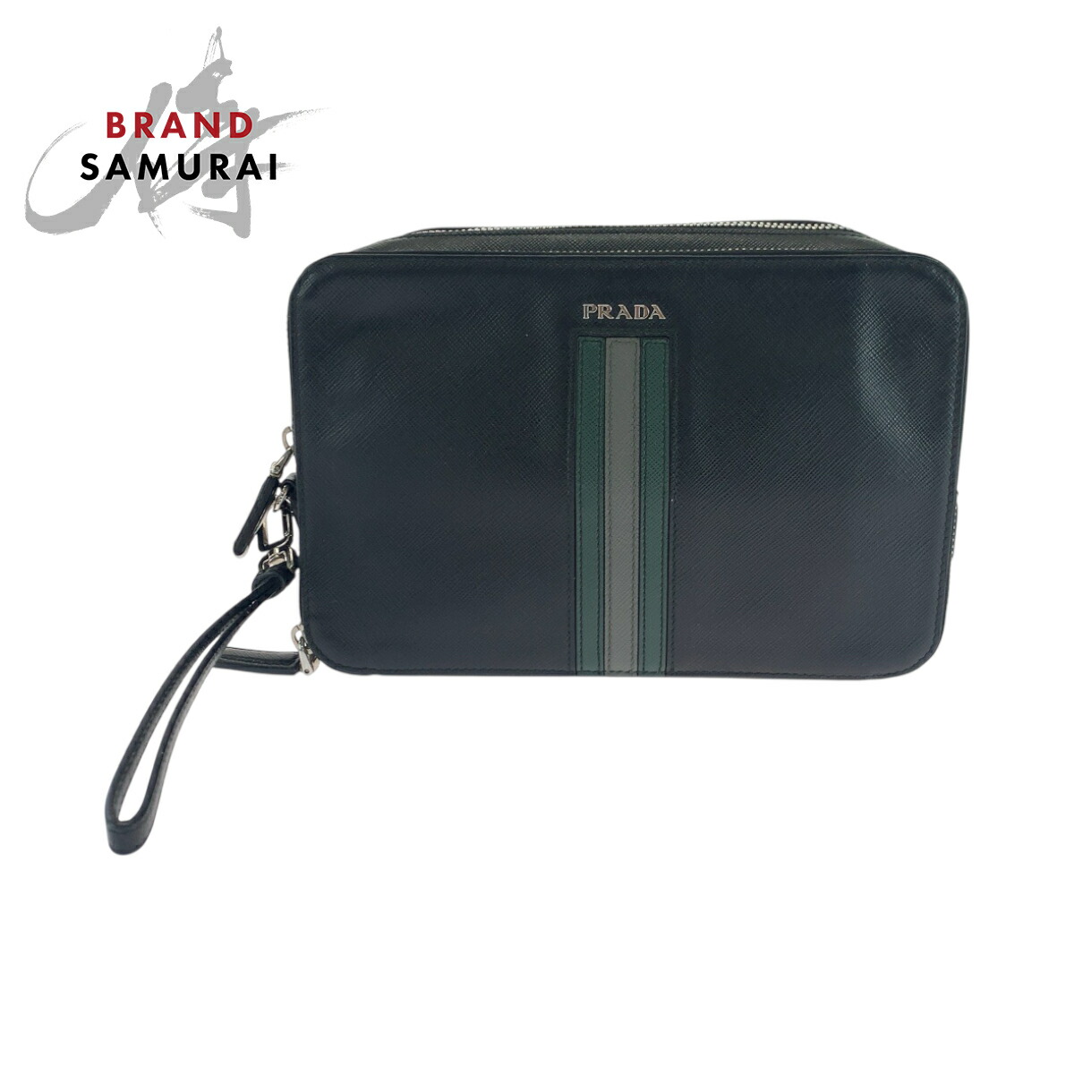 楽天市場】プラダ PRADA セカンドバッグ レザー ブラック メンズ