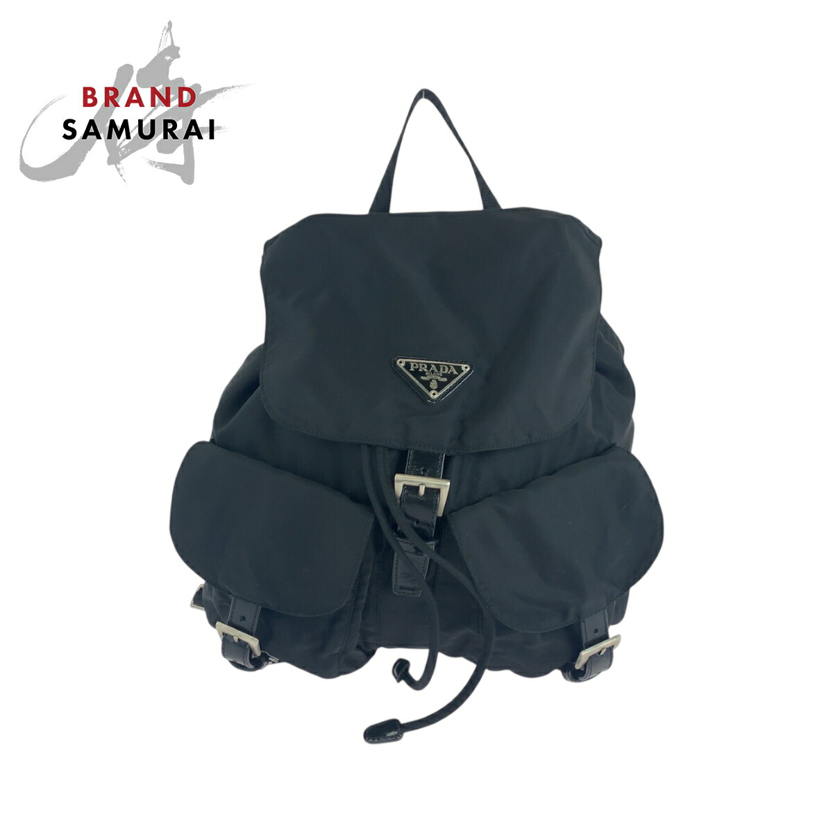 PRADA リュック【ランク：A】 PRADA プラダ Re-Nylonxサフィアーノレザー バックパック