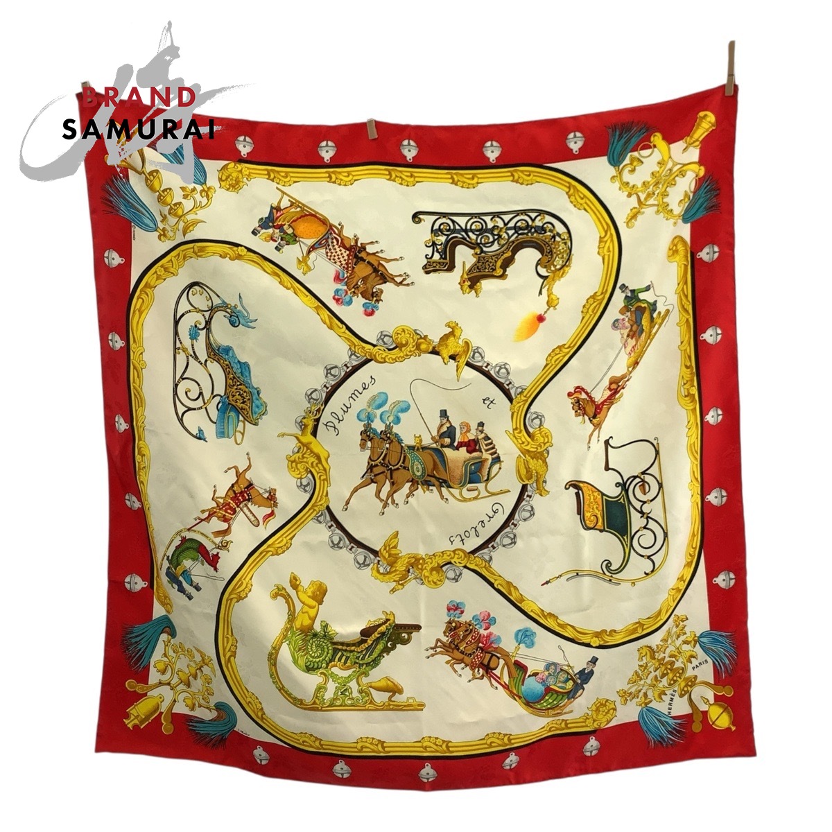 楽天市場】【美品】HERMES エルメス カレ90 大判スカーフ