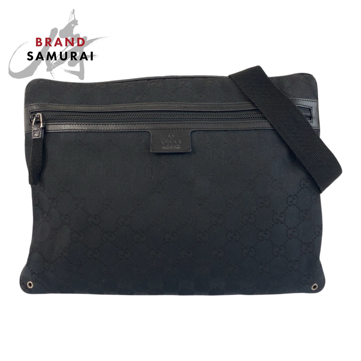 美品 GUCCI ショルダーバッグ レザー ロゴプリント メッセンジャー 12400197_7.jpg