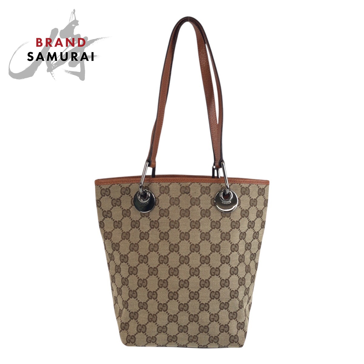 グッチ GGキャンバス 2wayトートバッグ グッチ GGキャンバス キャンバス×レザー 2WAYトートバッグ