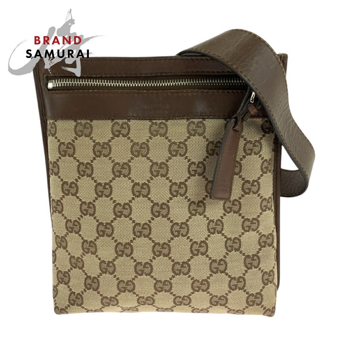 楽天市場】GUCCI グッチ ベージュ ブラウン シルバー金具 GGスプリーム