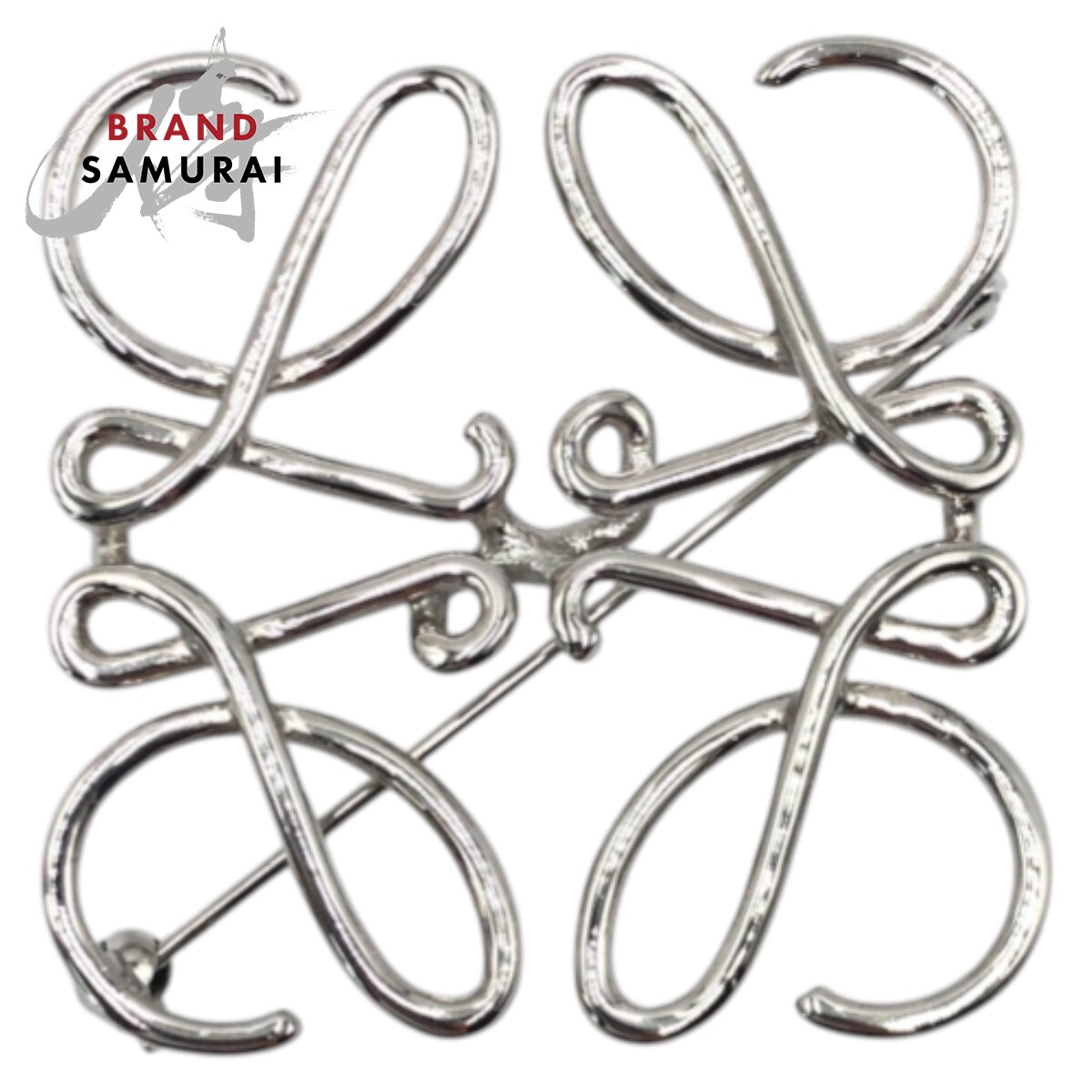 【正規品•未使用】LOEWE シルバー ロゴブローチ 楽天市場】ロエベ ブローチ（バッグ・小物・ブランド雑貨）の通販